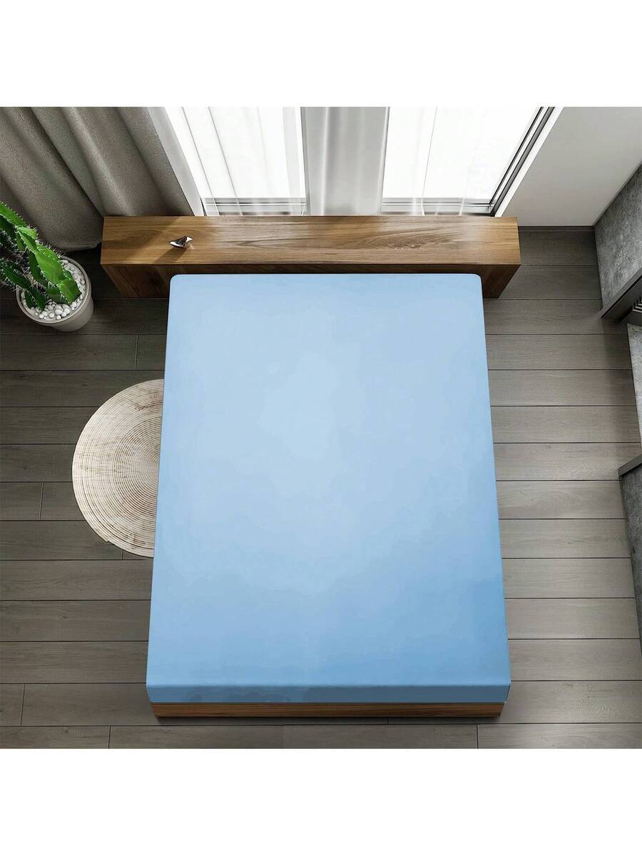 Bed Sheet Microfiber - 1PC 5X7FT Double Bed Fitted Sheet