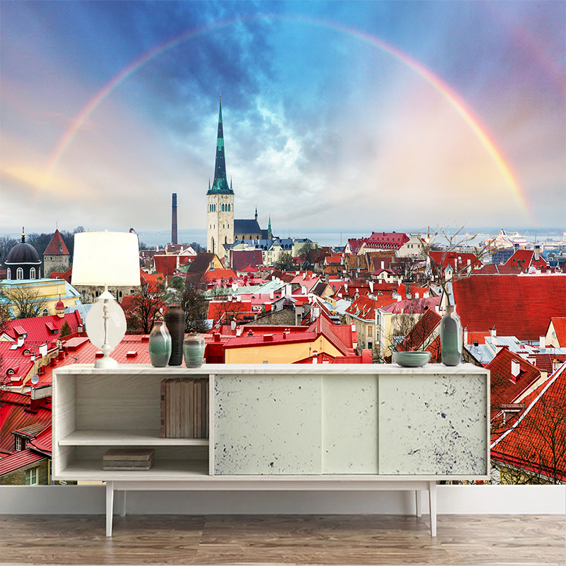 Home Textiles City - Custom 3D Mural Wallpaper City Views