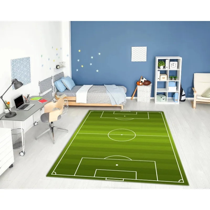 Home Textiles City - Football Soccer Field Area Rug City