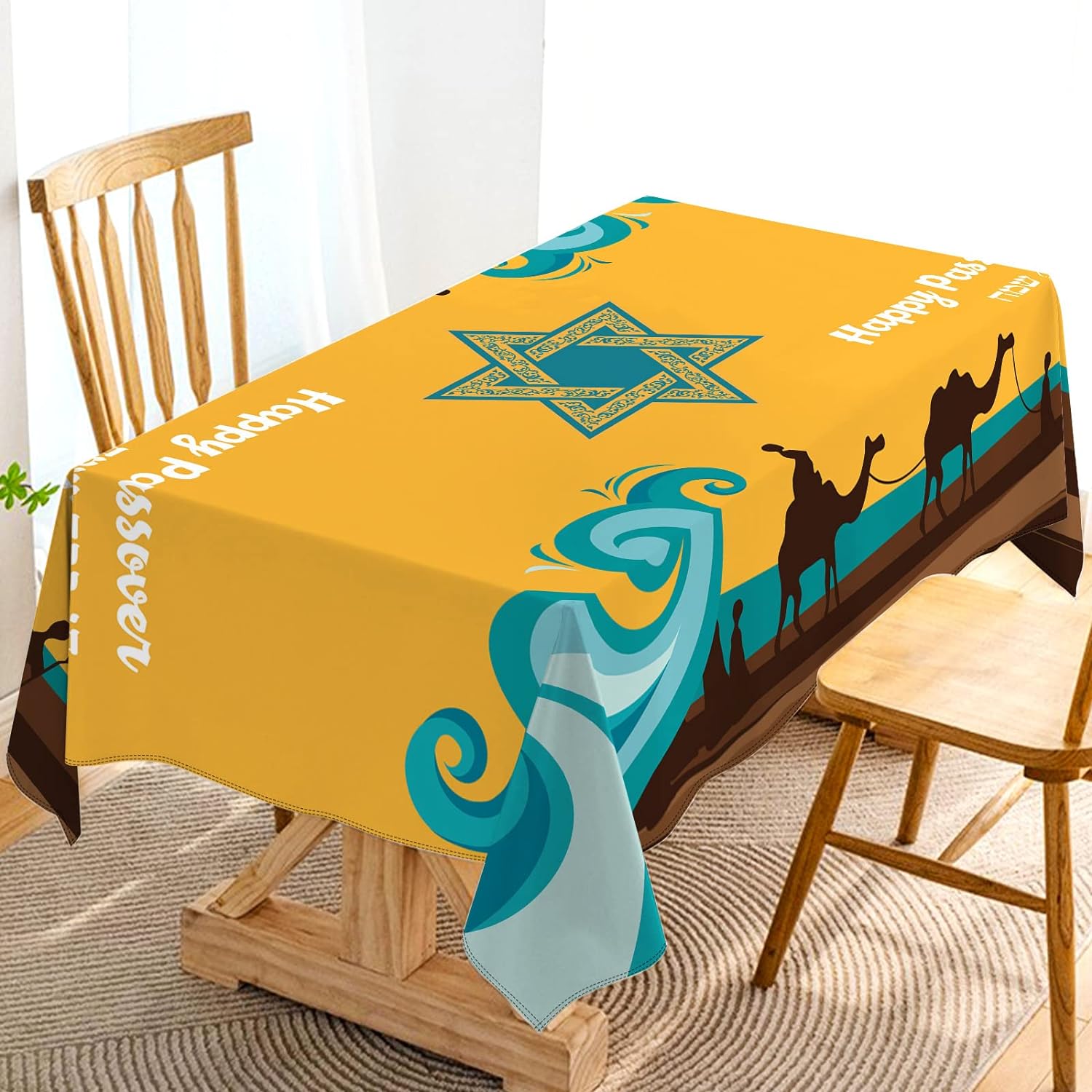 Home Textiles Egypt - Passover Rectangle Tablecloths Jewish Festival Decor