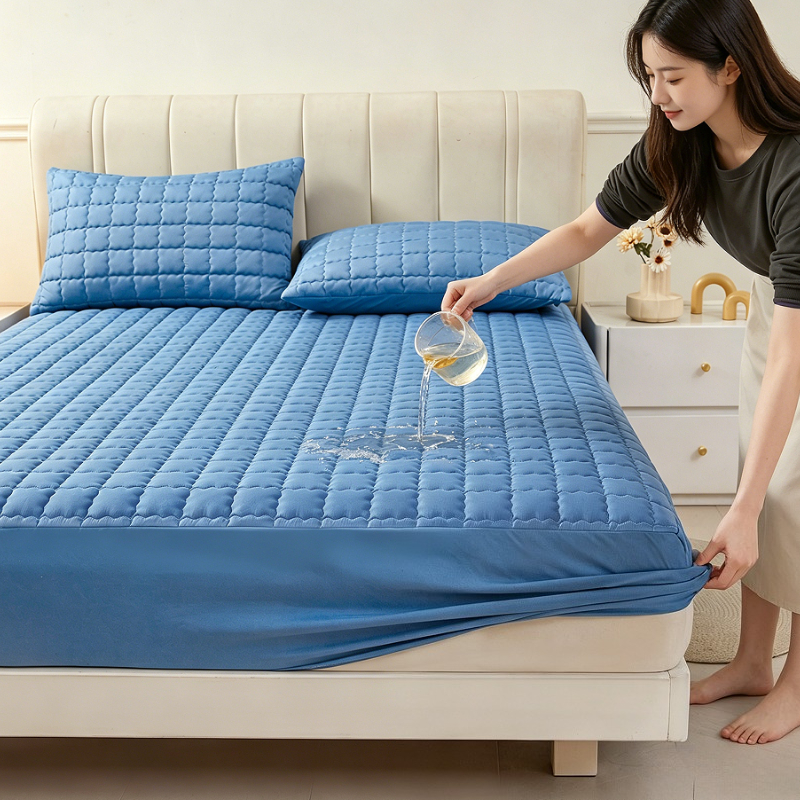 Bed Sheet Microfiber - Waterproof Breathable Fitted Sheet Deep Pocket