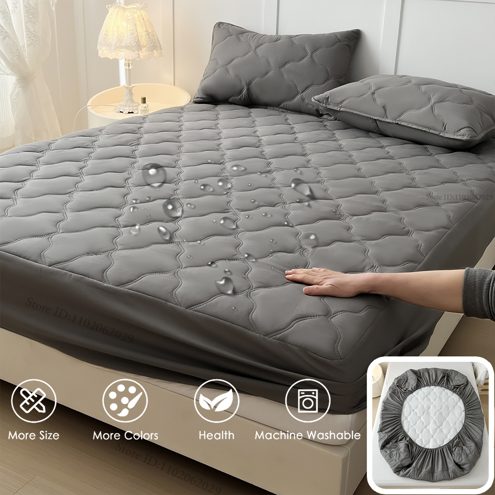 Bed Sheet Microfiber - Waterproof Fitted Bed Sheets, Mattress Pads
