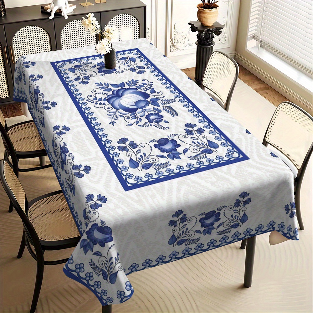 Home Textiles & Furnishings - Country Style Square Tablecloth for Kitchen,