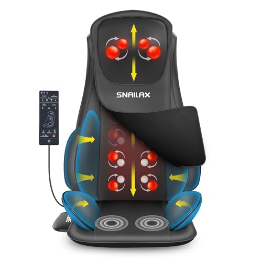 Heated Pad Electric - Shiatsu Neck Back Massager with Heat