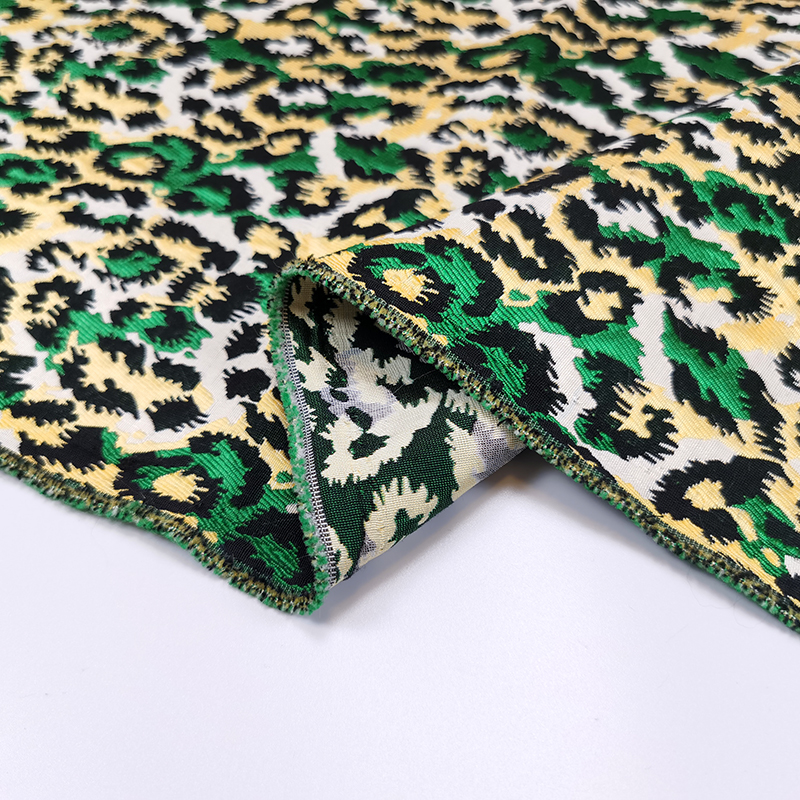 Home Textiles Importers In Usa - leopard 3d elegant jacquard clothing fabric