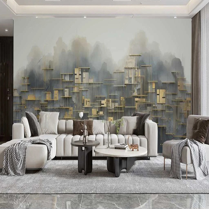 Custom Photo Mural Modern Styl - Home Textiles City ulasan dan harga