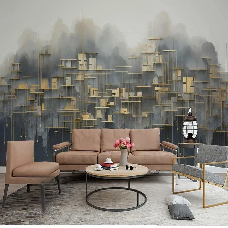 Custom Photo Mural Modern Styl - Home Textiles City ulasan dan harga