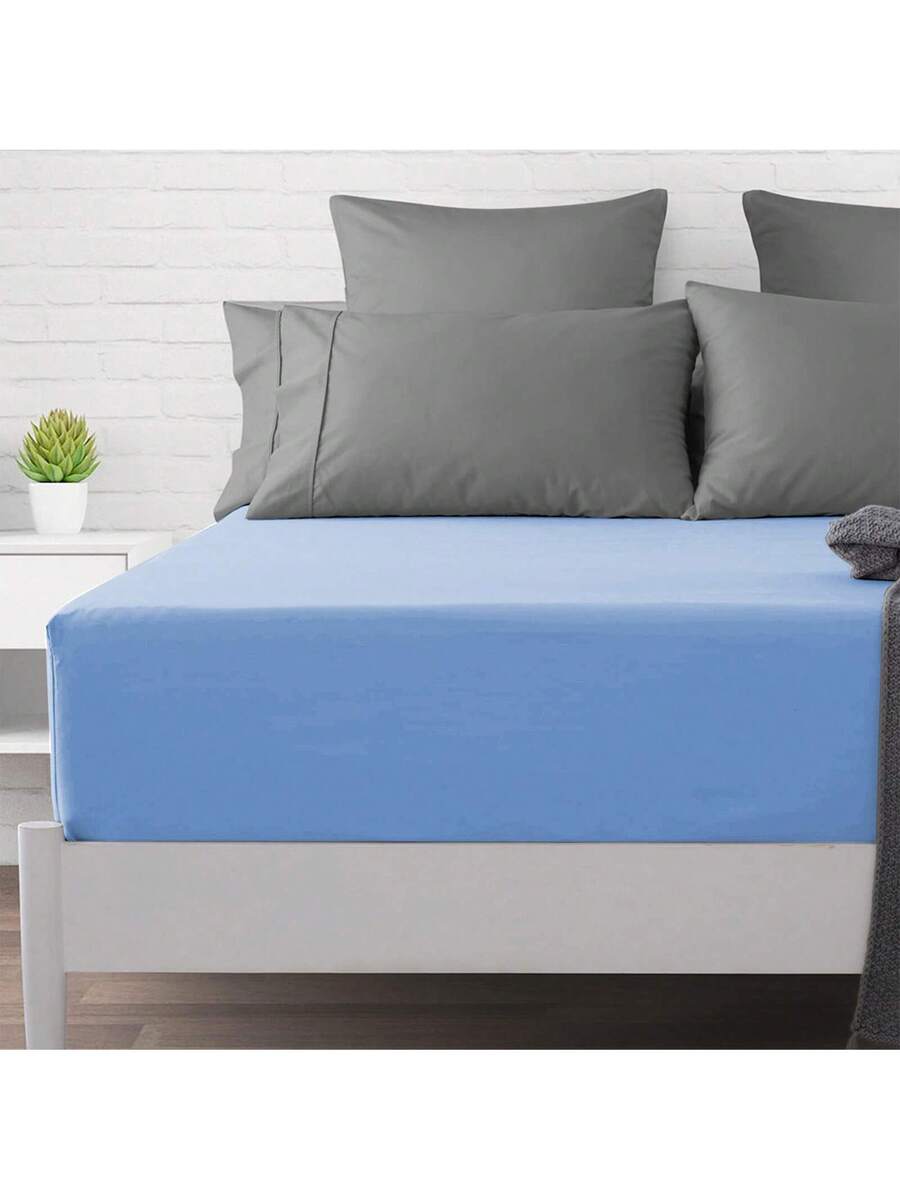 1PC 5X7FT Double Bed Fitted Sh - Bed Sheet Microfiber ulasan dan harga