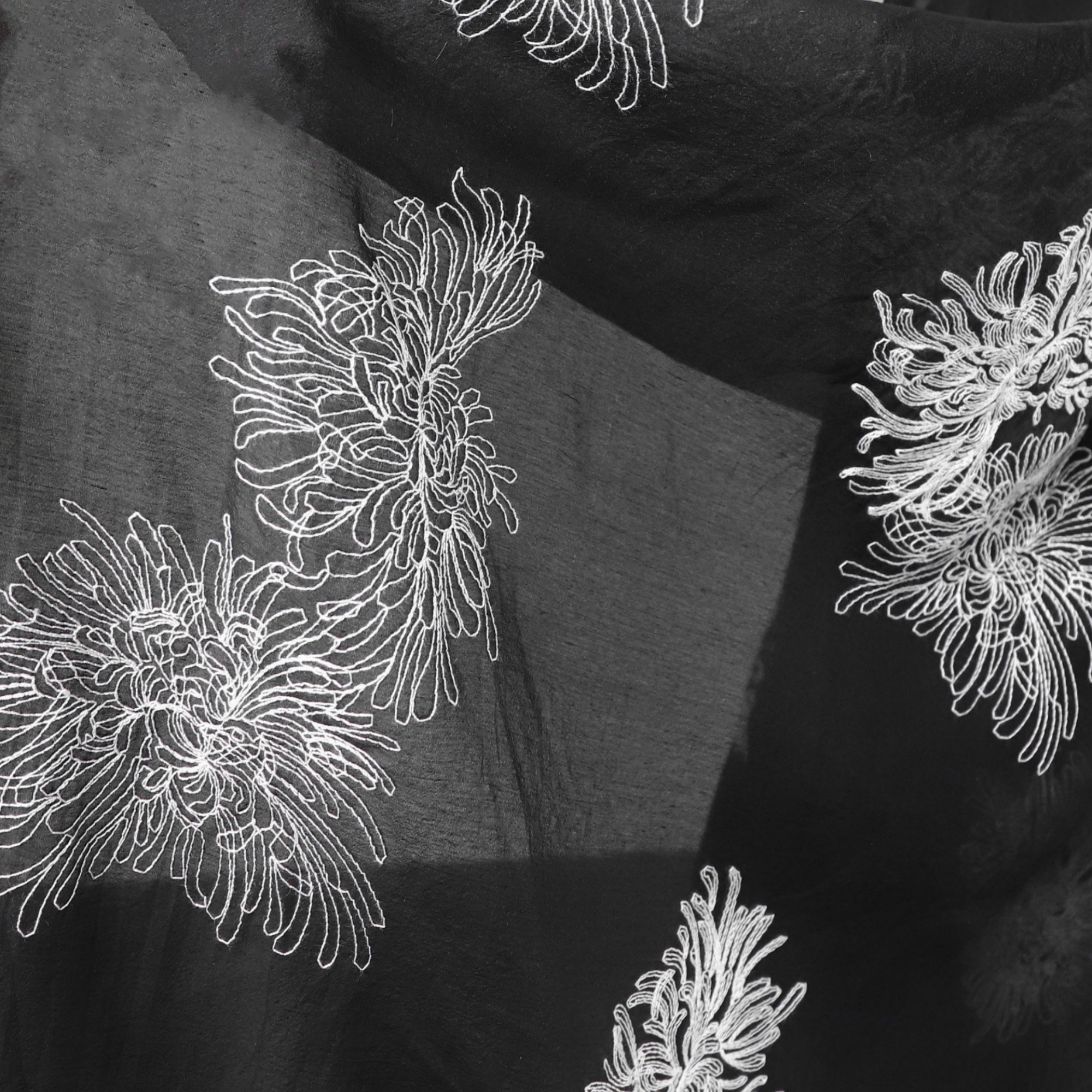 1Meter Chrysanthemum Embroider - Home Textiles Importers In Usa ulasan dan harga