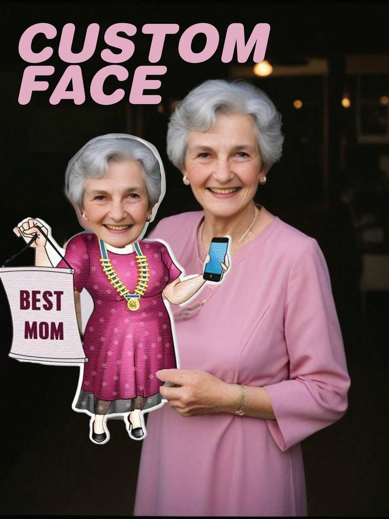 1pc Custom Face Pillow Persona - Home Textiles & Furnishings ulasan dan harga