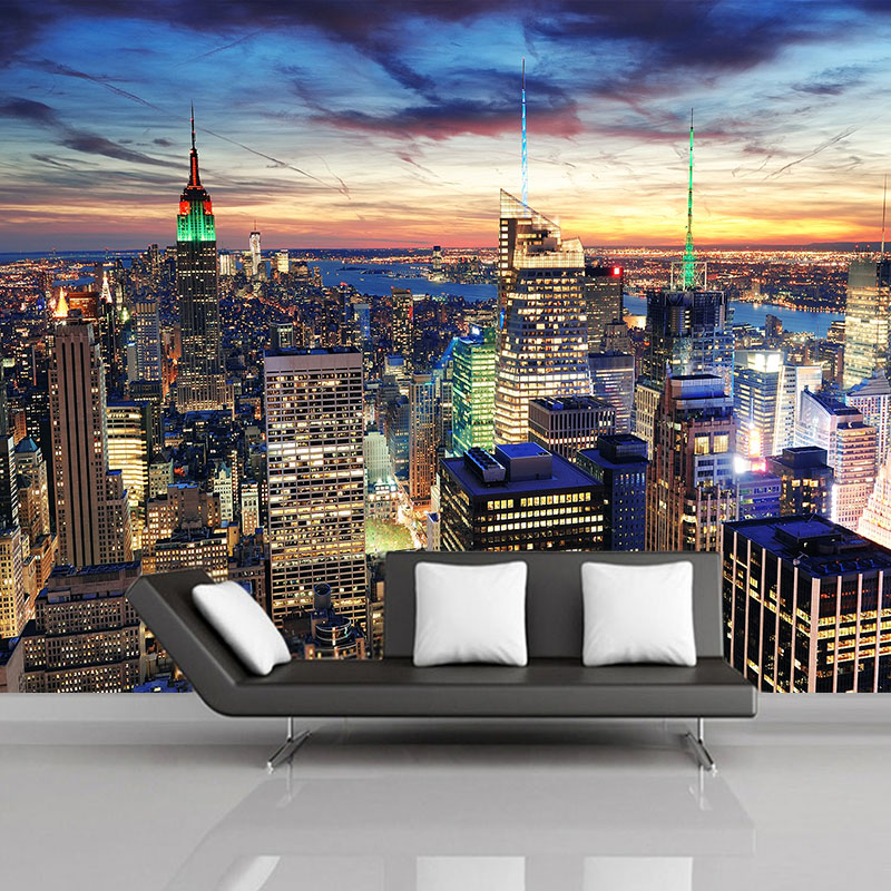 Custom Photo 3D Mural Wallpape - Home Textiles City ulasan dan harga