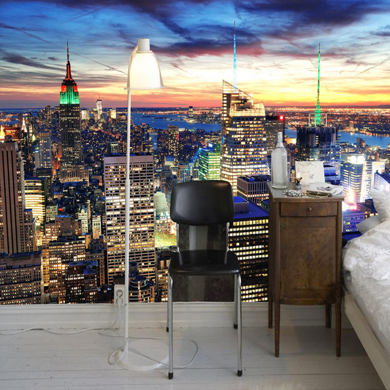 Custom Photo 3D Mural Wallpape - Home Textiles City ulasan dan harga