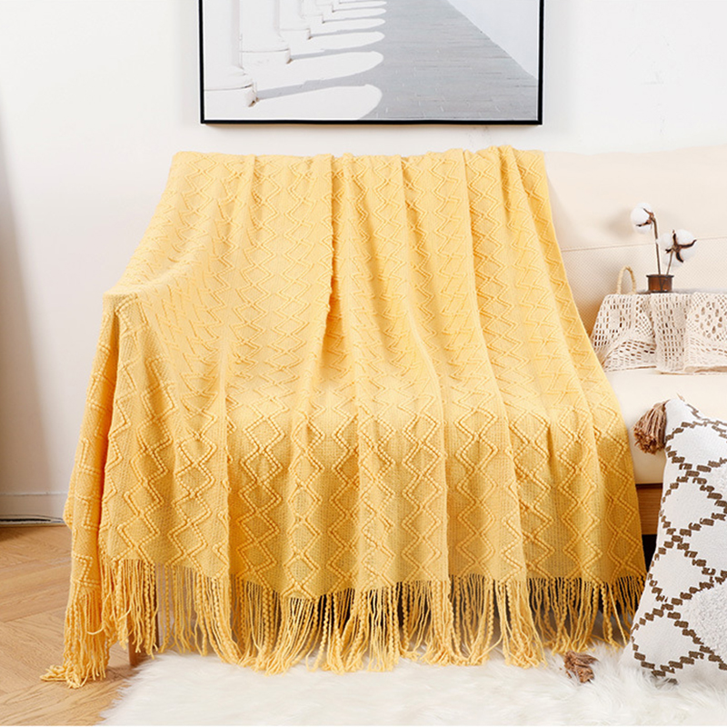 Knit Blanket Grey Nordic Waffl - Home Textiles Europe ulasan dan harga