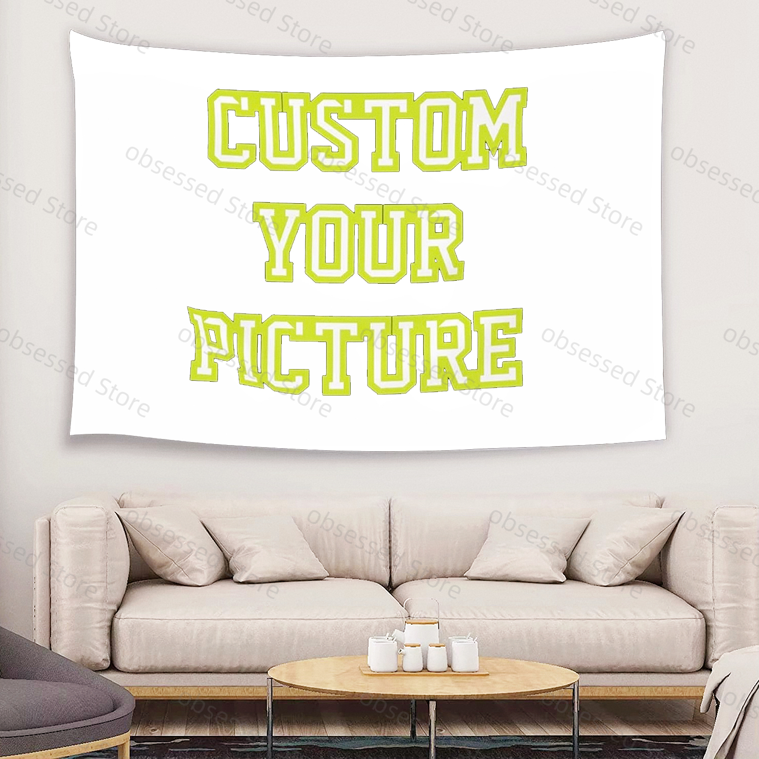 Customized tapestry printing f - Home Textiles & Furnishings ulasan dan harga