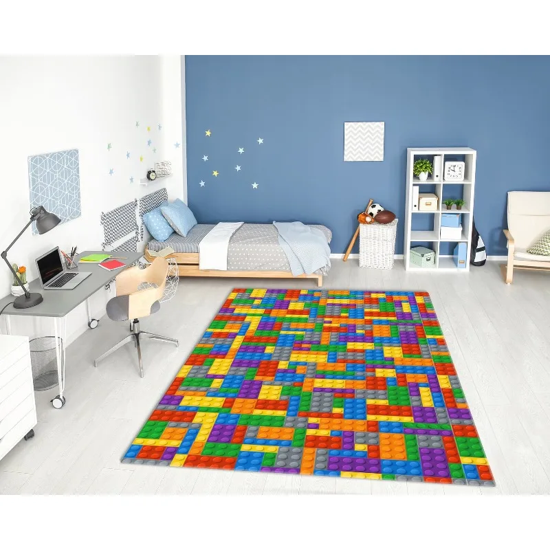 Football Soccer Field Area Rug - Home Textiles City ulasan dan harga