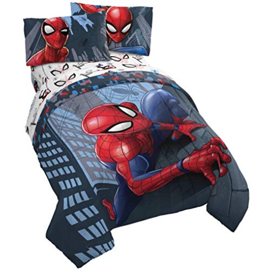 Marvel Spiderman Crawl 4 Piece - Bed Sheet Microfiber ulasan dan harga