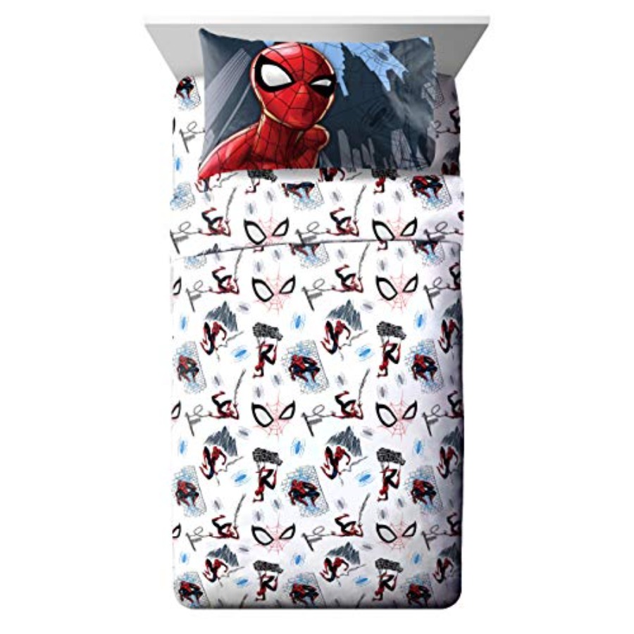 Marvel Spiderman Crawl 4 Piece - Bed Sheet Microfiber ulasan dan harga
