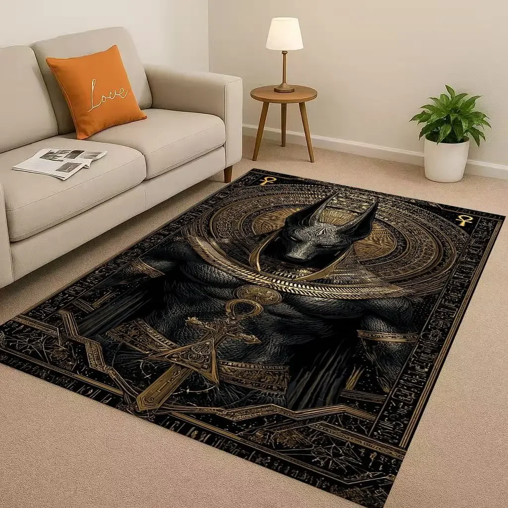 Retro Dead God Anubis Pharaoh  - Home Textiles Egypt ulasan dan harga