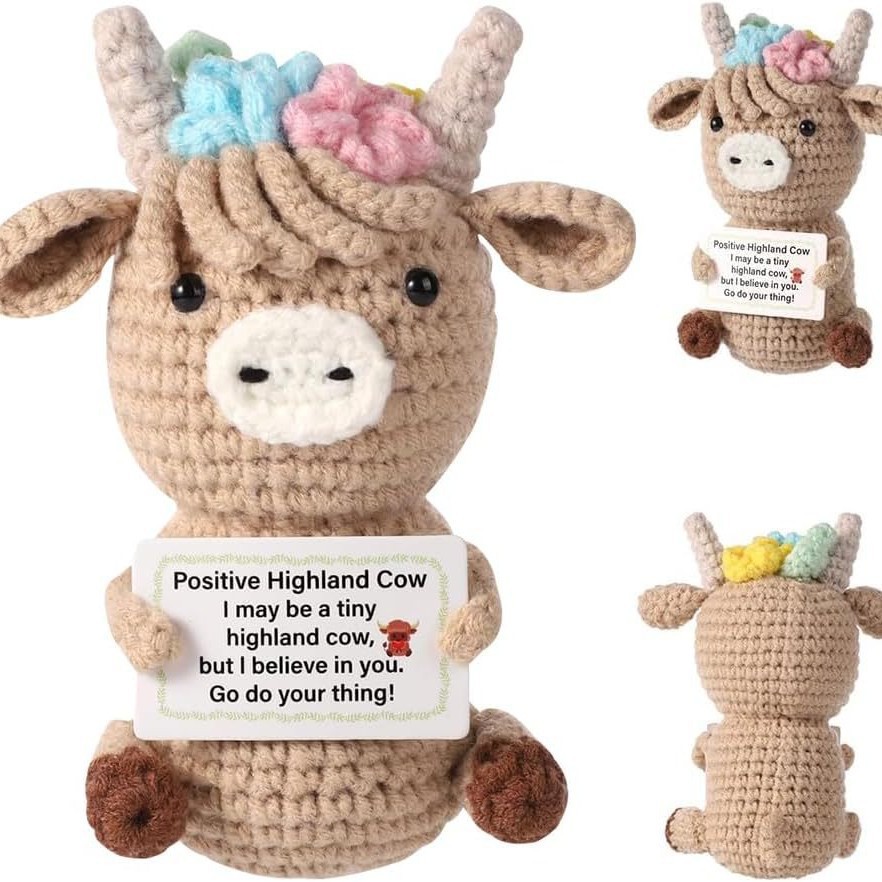 Crochet Emotional Cow Doll Dec - Home Textiles Europe ulasan dan harga