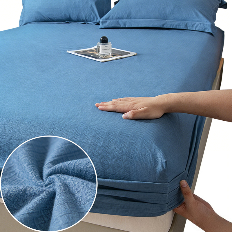New Embossed Brushed Microfibe - Bed Sheet Microfiber ulasan dan harga