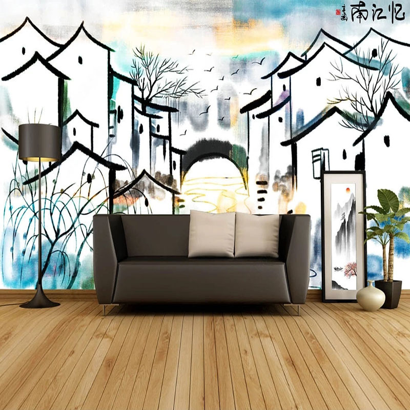 Custom Mural Wallpaper Chinese - Home Textiles City ulasan dan harga