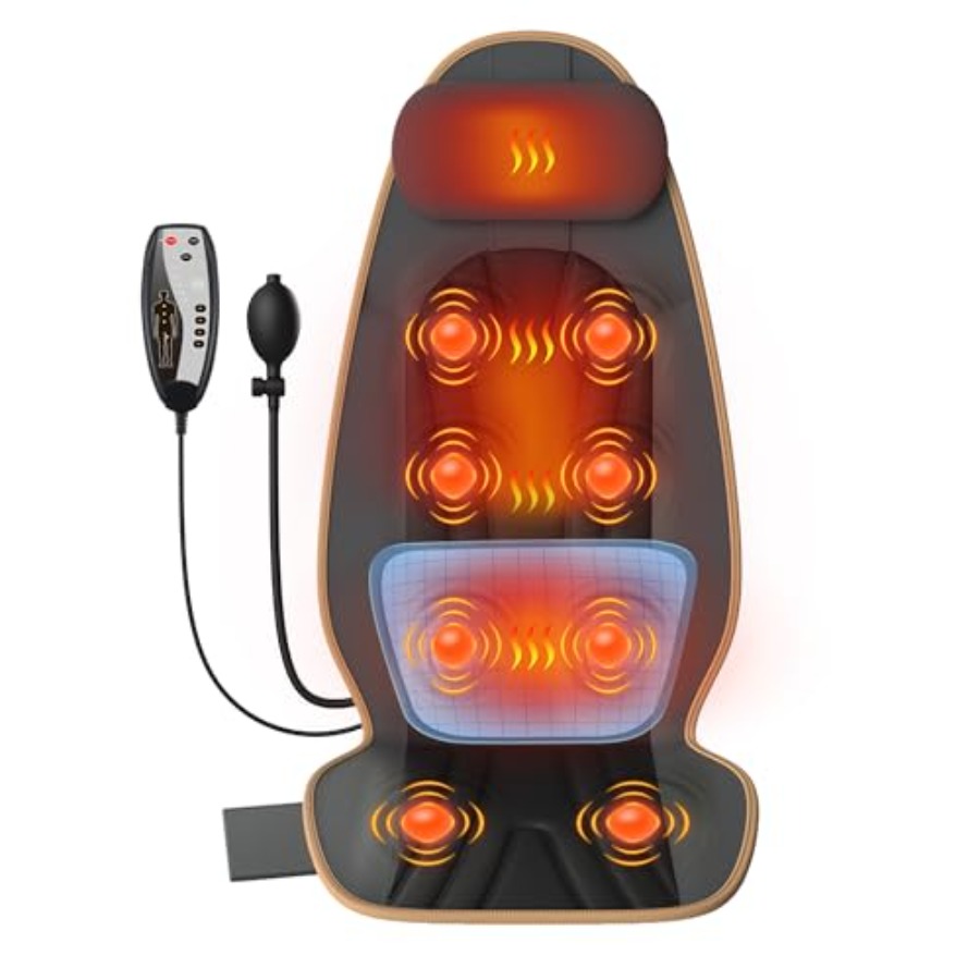 Vibration Back Massage Cushion - Heated Pad Electric ulasan dan harga