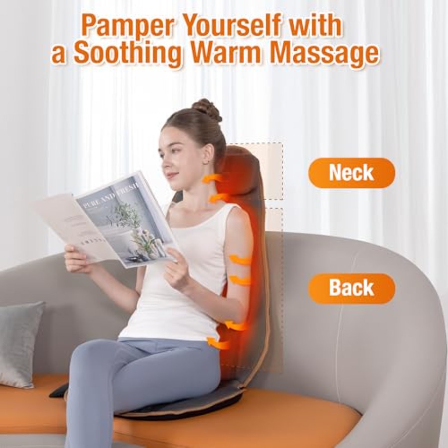 Vibration Back Massage Cushion - Heated Pad Electric ulasan dan harga