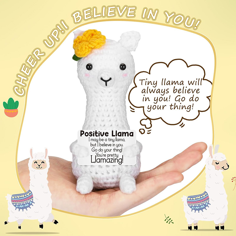 Funny Handmade Crochet Llama P - Home Textiles Europe ulasan dan harga