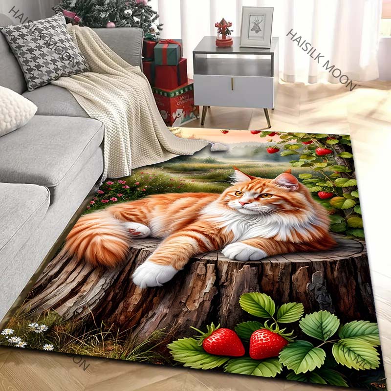 Orange Cat in The Afternoon Pa - Luxury Home Textiles Usa ulasan dan harga