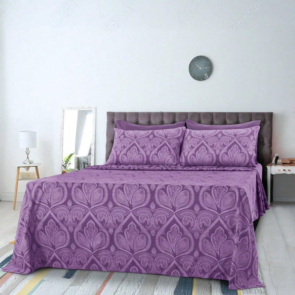 Decor 6Piece Paisley Bed Sheet - Bed Sheet Microfiber ulasan dan harga