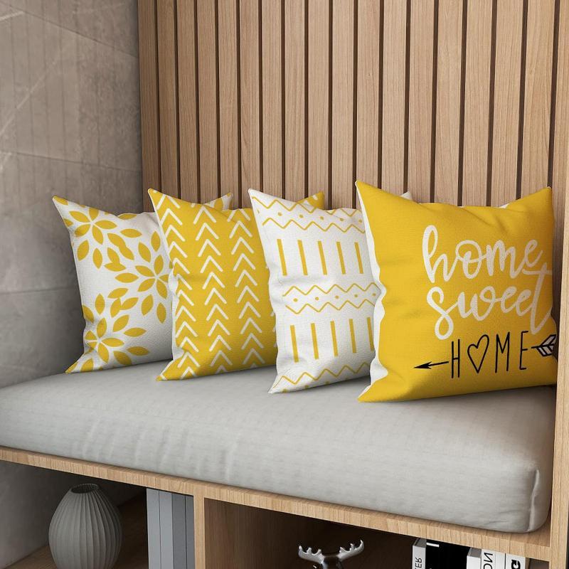Geometric Pattern Pillow Case  - Home Textiles & Furnishings ulasan dan harga