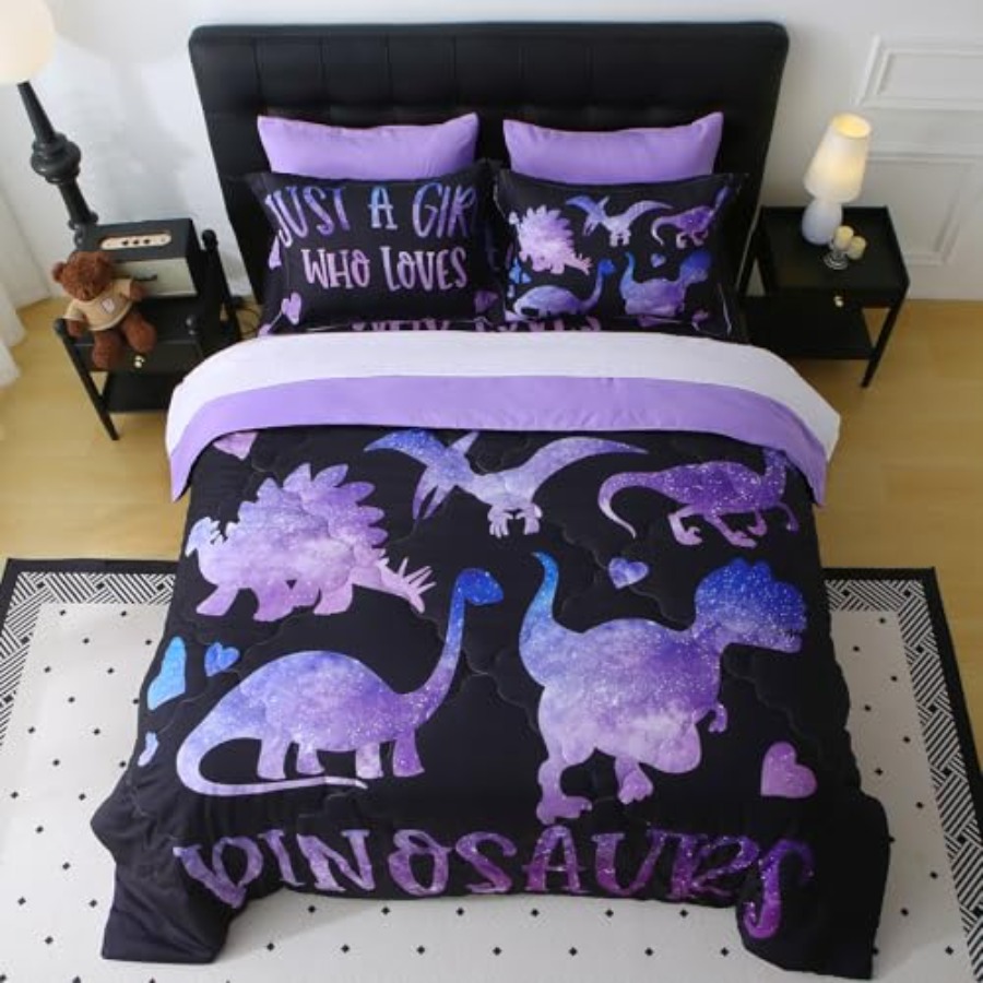 7 Pcs Girls Comforter Set Size - Bed Sheet Microfiber ulasan dan harga