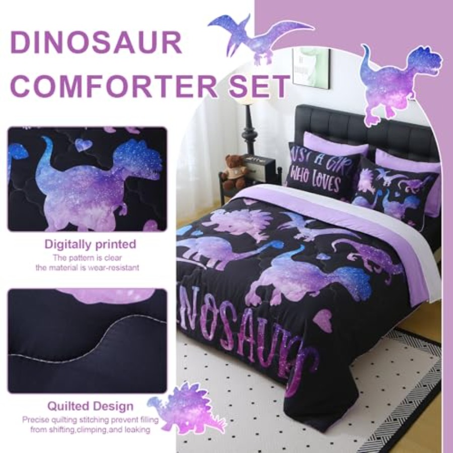 7 Pcs Girls Comforter Set Size - Bed Sheet Microfiber ulasan dan harga