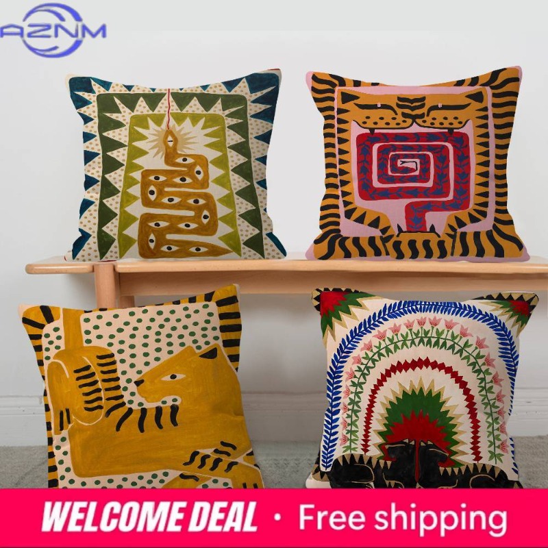 Ancient Egypt Abstract Colorfu - Home Textiles Egypt ulasan dan harga