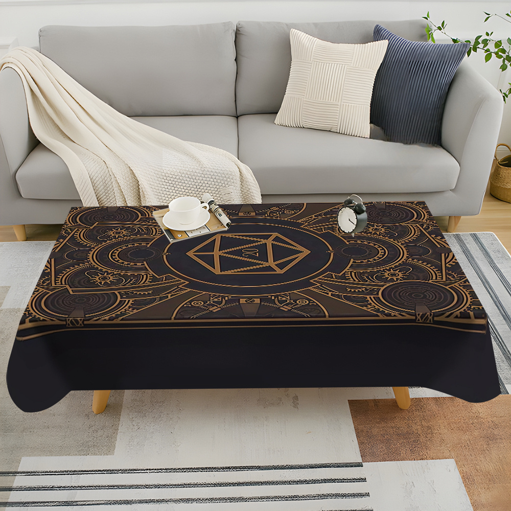 Steampunk Black Golden Gear Pa - Home Textiles & Furnishings ulasan dan harga