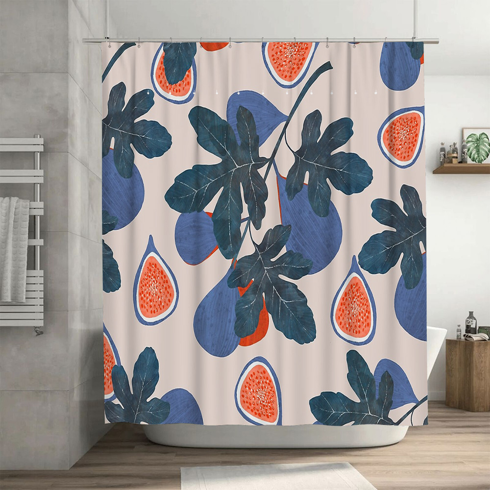 Botanical Fig Shower Curtain T - Home Textiles Europe ulasan dan harga