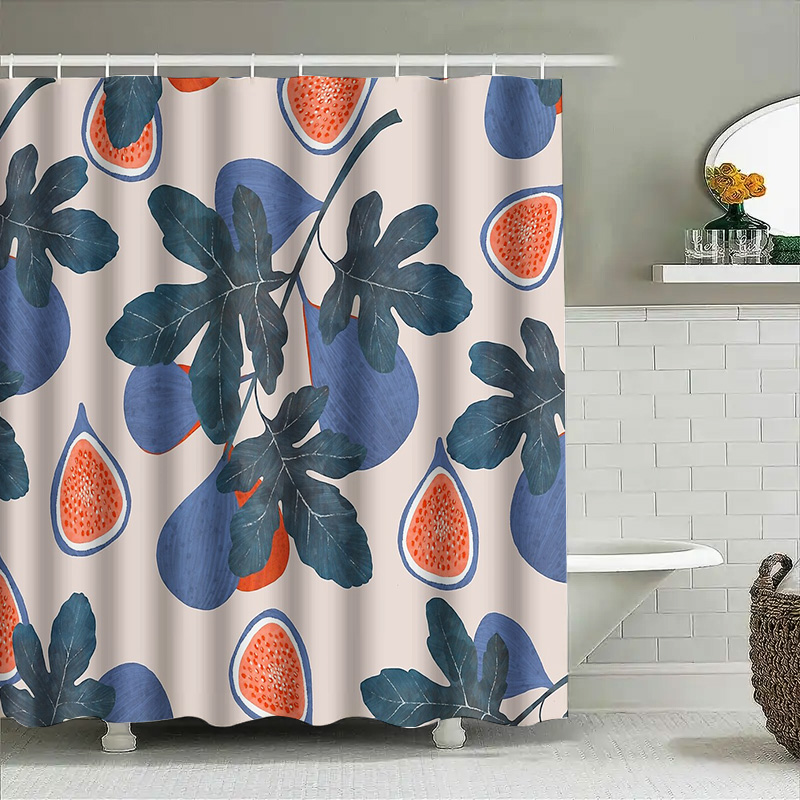 Botanical Fig Shower Curtain T - Home Textiles Europe ulasan dan harga
