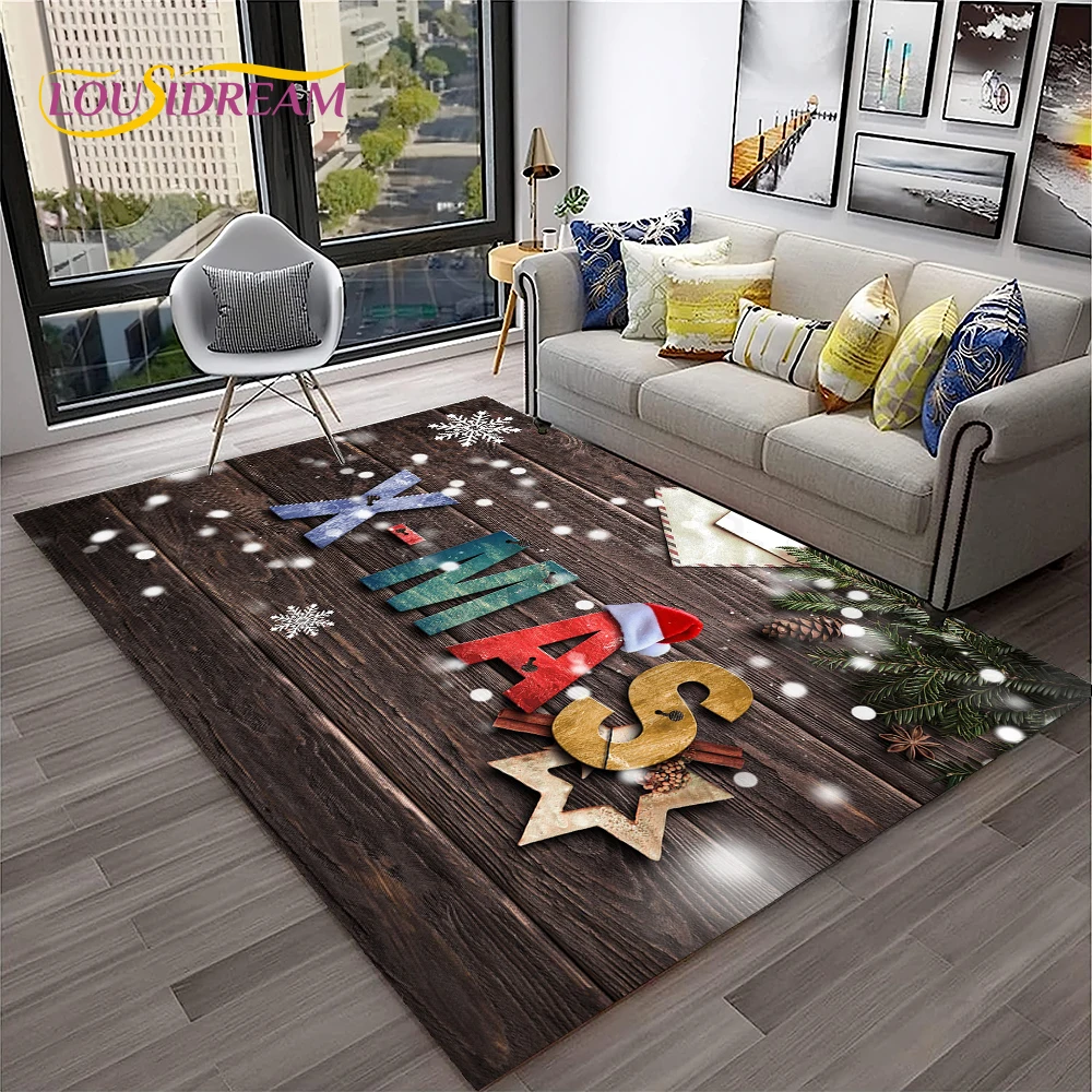 Cartoon Santa Claus Merry Chri - Home Textiles Sale ulasan dan harga