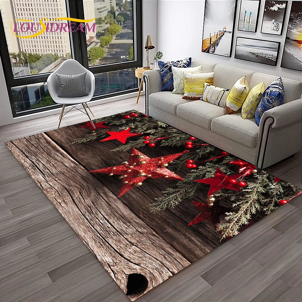 Cartoon Santa Claus Merry Chri - Home Textiles Sale ulasan dan harga
