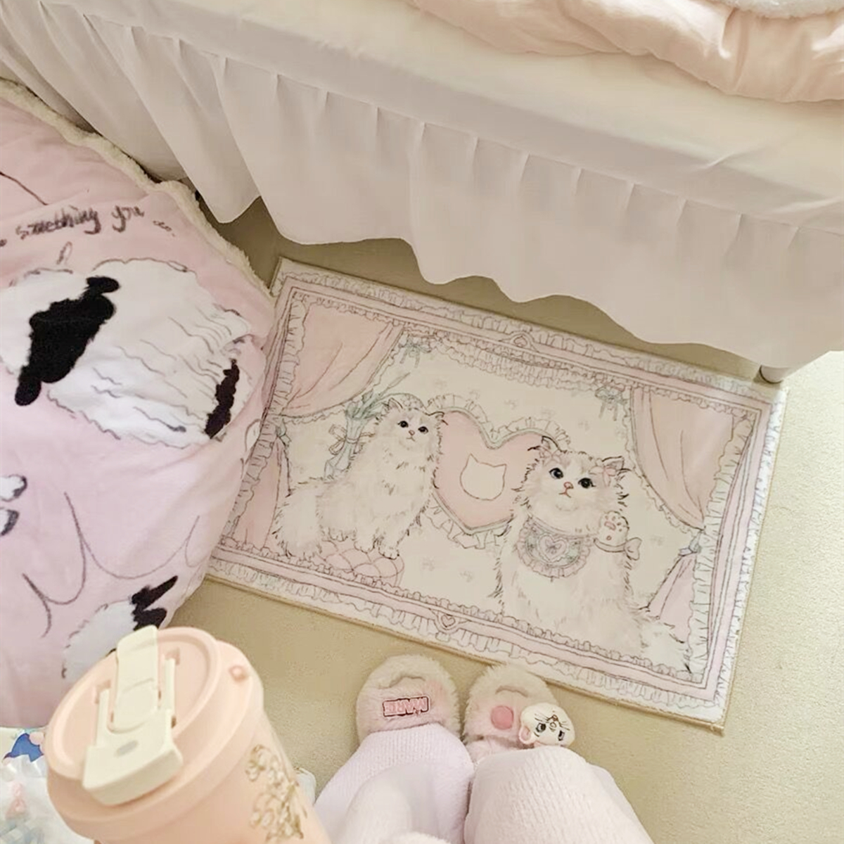 Cute Textile City Pink Girl Ca - Home Textiles City ulasan dan harga