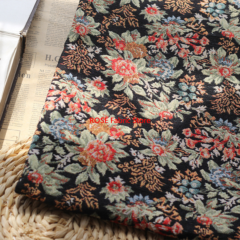 1 meter Retro Embossed Flowers - Home Textiles Importers In Usa ulasan dan harga