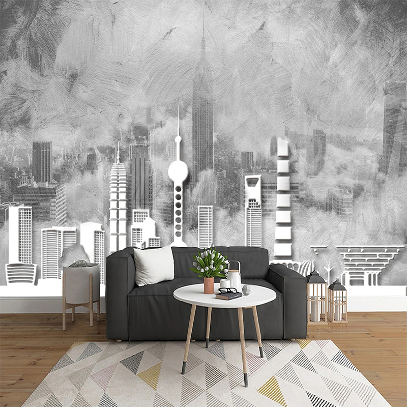 Custom 3D Wallpaper Mural Retr - Home Textiles City ulasan dan harga