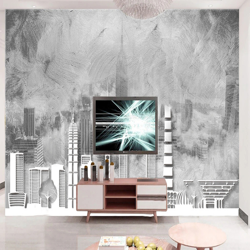 Custom 3D Wallpaper Mural Retr - Home Textiles City ulasan dan harga