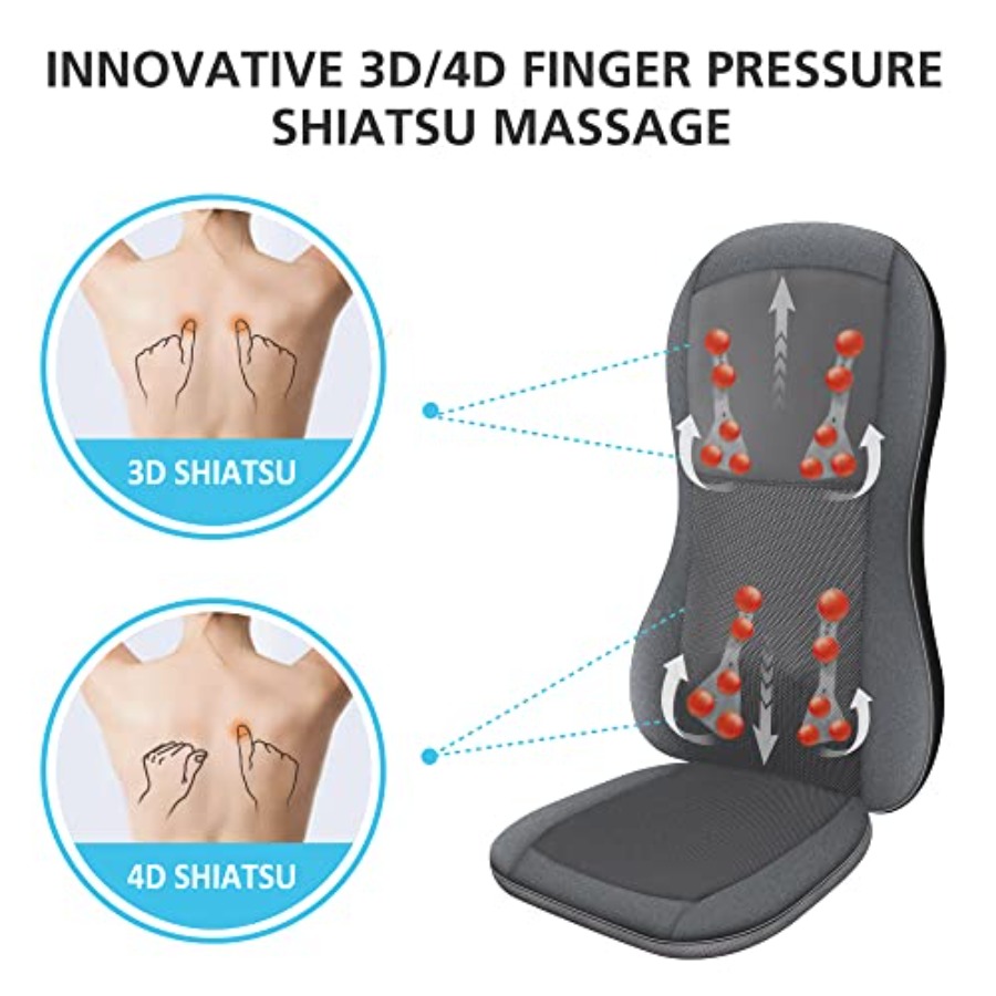 Shiatsu Full Back MassagerMass - Heated Pad Electric ulasan dan harga