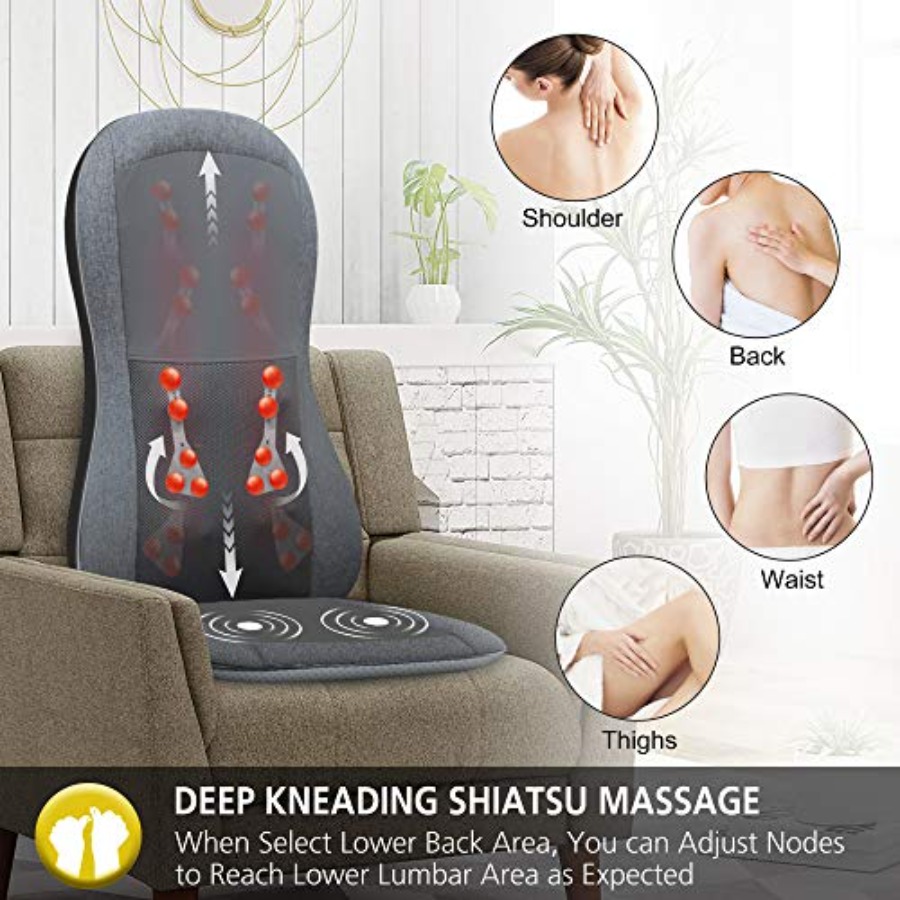 Shiatsu Full Back MassagerMass - Heated Pad Electric ulasan dan harga