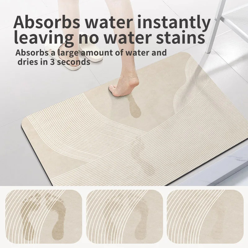 VIKAMA Diatomite Bath Mat Fast - Home Textiles Europe ulasan dan harga