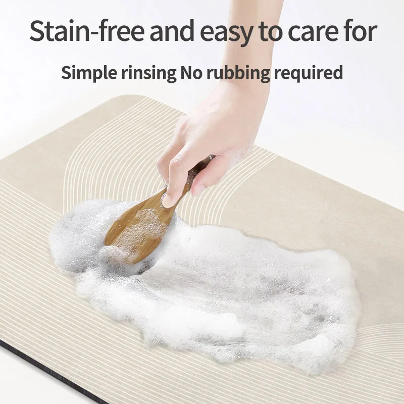 VIKAMA Diatomite Bath Mat Fast - Home Textiles Europe ulasan dan harga
