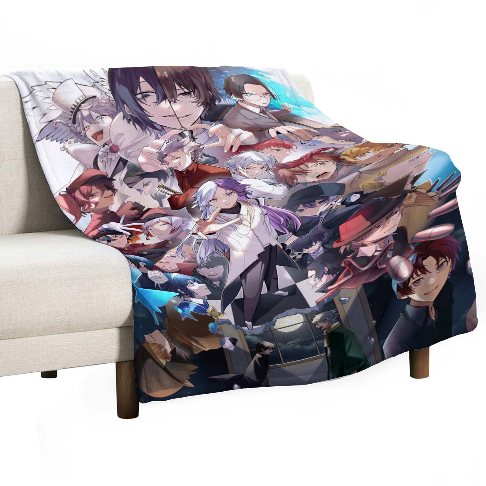 Bungo Stray Dogs Sofa Throw Bl - Luxury Home Textiles Usa ulasan dan harga