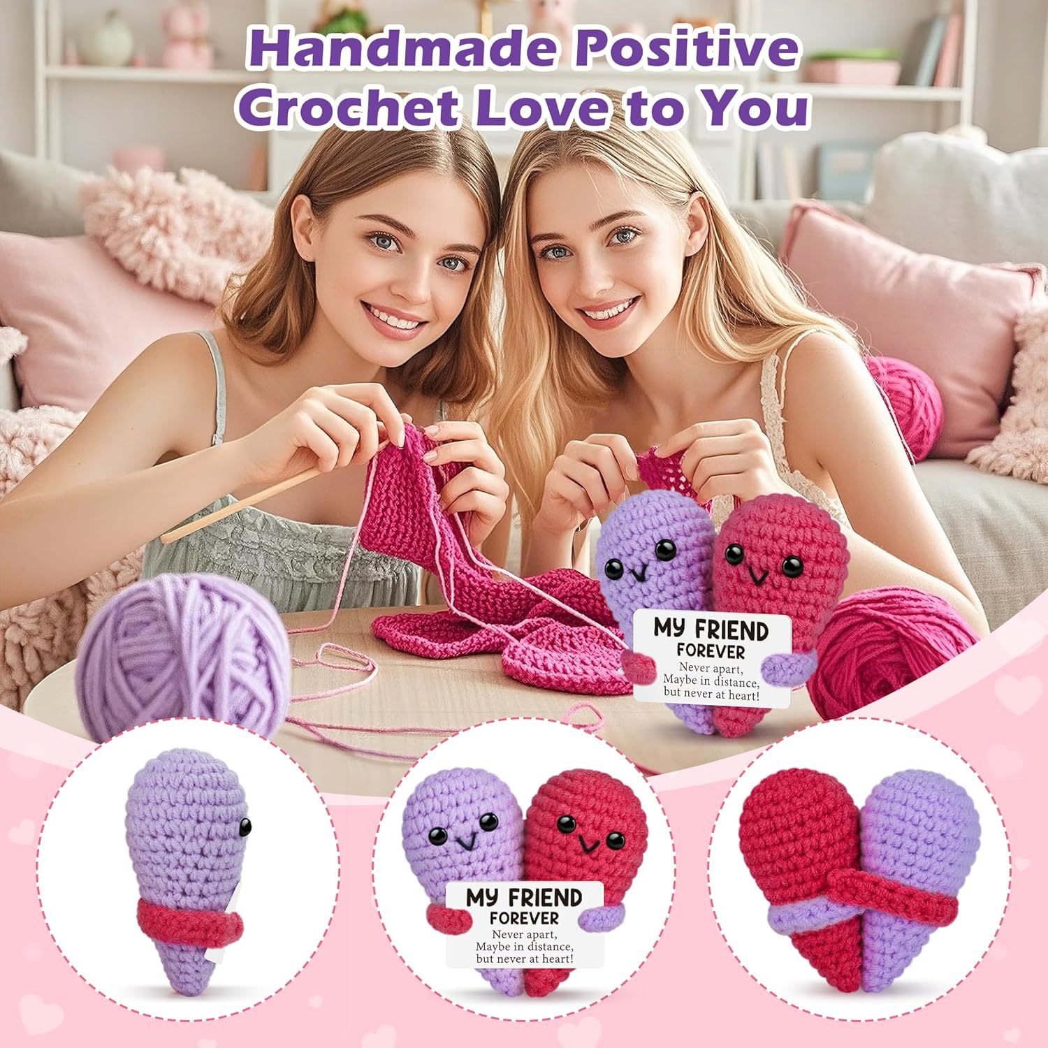 Cute Crochet Emotional Support - Home Textiles Europe ulasan dan harga
