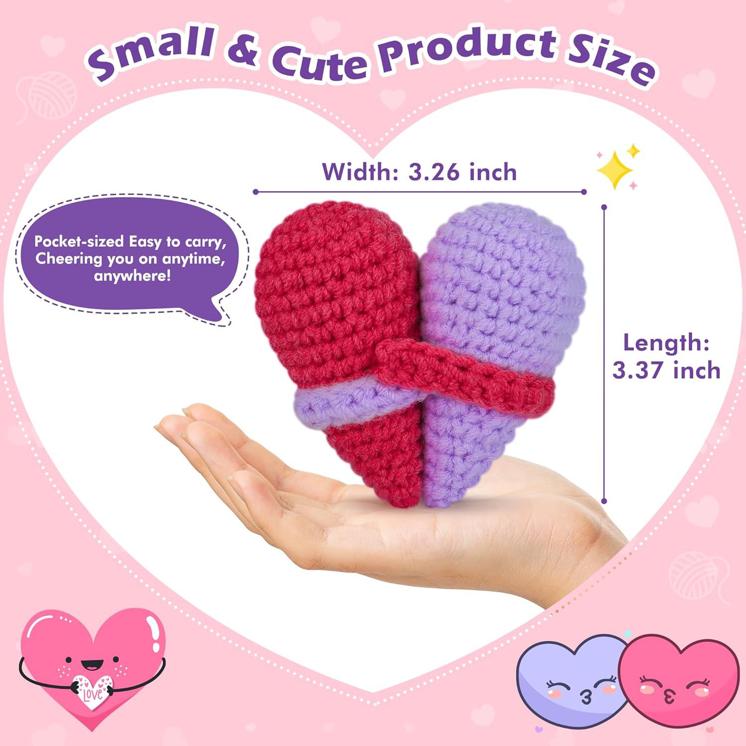 Cute Crochet Emotional Support - Home Textiles Europe ulasan dan harga